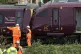 The scene just south of the Elstow interchange between the A421 and the A6 in Bedford South after two East Midlands Railway (EMR) trains were involved in a collision around 5.15pm on Friday. One person has died, 28 people are still in hospital with nine in a critical condition after after two passenger trains collided near Bedford, June 20, 2026