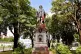 A vandalised statue of Christopher Columbus towers over Columbus Square in Port of Spain, Trinidad and Tobago, August 28, 2024