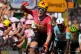 Norway's Soren Waerenskjold celebrates as he crosses the finish line to win the eleventh stage of the Tour de France cycling race with start in Vichy and finish in Nevers, France, July 15, 2026