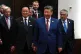 From left, UN Secretary-General António Guterres, Thailand Prime Minister Anutin Charnvirakul, Chinese President Xi Jinping and Pakistan Deputy Prime Minister Mohammad Ishaq Dar arrive for a group photo before the opening ceremony for the World AI Conference in Shanghai