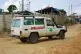An ambulance drives past an ebola treatment centre in Bunia, Congo, July 20, 2026
