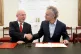 THIN EDGE OF THE WEDGE: John Healey when Defence Secretary with Palantir Technologies CEO Alex Karp sign a £1.5 billion deal during Donald Trump's state visit, September 2025