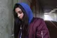 A teenage girl showing signs of mental health issues, February 2, 2020