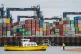 Thousands of shipping containers at the Port of Felixstowe in Suffolk, October 13, 2021
