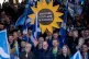 (Left to right) Actor Brian Cox, First Minister John Swinney co-leaders of the Scottish Greens Ross Greer and Gillian Mackay at a rally for independence organised by Believe in Scotland, which aims to celebrate Scotland's potential, its culture and its people in Edinburgh, March 28, 2026