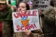 People take part in a ‘Break With Trump’ demonstration in central Glasgow, organised by Stop the War Coalition and CND No War on Iran, April 11, 2026