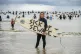 Protesters at Gyllyngvase Beach in Falmouth as part of a nationwide day of action, organised by Surfers Against Sewage, May 16, 2026