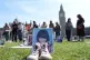 A pair of shoes in front of a photograph of nine-year-old Ellerie Carroll from Bradford Yorkshire, July 3, 2026