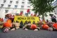 Campaigners from Fossil Free London, Christian Climate Action and the Climate Choir take part in a protest against plans for drilling in the Rosebank oil field, outside the Department For Energy Security And Net Zero (DESNZ) in Westminster, central London, July 22, 2026