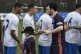 The Purps and Ramsbottom United players shake hands