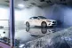 A vandalised car rests in a Mercedes-Benz showroom in Oaklan