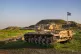 An Israeli tank in the occupied Golan Heights 