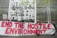 A protest against the Tories' hostile environment policies o
