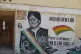 A painting of Bolivia's ousted president Evo Morales