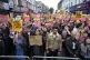 Demonstrators at an anti-racism protest in Walthamstow, Lond