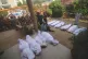 DEATH TOLL MOUNTS: The bodies of people killed by Israeli ai