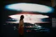 DESTRUCTION: A photograph of a mushroom cloud from a British