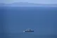 A South Korean navy ship is seen near Yeonpyeong island, Sou