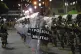 Military police forces guard La Paz, Bolivia