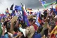 Supporters of former Bolivian President Evo Morales attend a