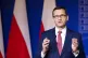 Poland's Prime Minister Mateusz Morawiecki speaks during a n