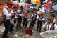 Musicians perform during a 