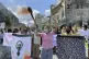 An anti-government protest at Pazundaung township in Yangon,