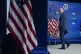 US President Joe Biden leaves a White House press conference