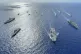 US, British and Japanese ships in the South China Sea