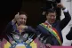 Bolivia's President Luis Arce (right) and Vice-President Dav