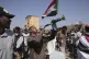 Marchers in Khartoum yesterday