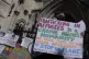 A protester stands outside the High Court where the ruling o