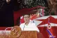 North Korean leader Kim Jong Un delivers his speech during a