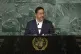 President of Bolivia Luis Arce addresses the 77th session of