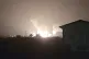Flames and smoke rise from a military airbase Wednesday, Oct