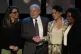 Accompanied by his wife Rosangela Silva (left), and the mini