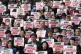 South Korean opposition lawmakers and civic groups stage a r