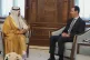 Syrian President Bashar Assad (right) meets with Saudi Arabi