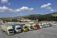 Trucks loaded with United Nations humanitarian aid for Syria