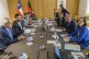 Germany's Chancellor Olaf Scholz (second right) and Chile's 