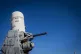 A 20mm Phalanx CIWS weapons defence cannon is mounted on the