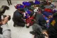 Demonstrators take part in a lie-in at the Norwegian Parliam