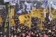 Doctors stage a rally against the government's medical polic