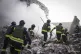 Ukrainian emergency work at the site of Russia's air attack 