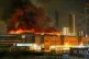 A massive blaze is seen over the Crocus City Hall on the wes