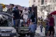 Palestinians displaced by the Israeli air and ground offensi