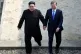 The North and South Korean presidents stepped over the borde