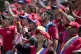 People chant during a rally celebrating May Day in Caracas, 