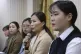 Kim Eun Jung (second from righ) a member of South Korean Oly