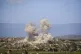 An airstrike hits the southern city of al-Habeet, Syria